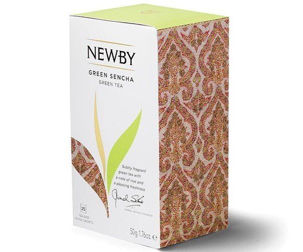 Картинка Зеленый чай Newby Зеленая Сенча в пакетиках 25 шт (310080)