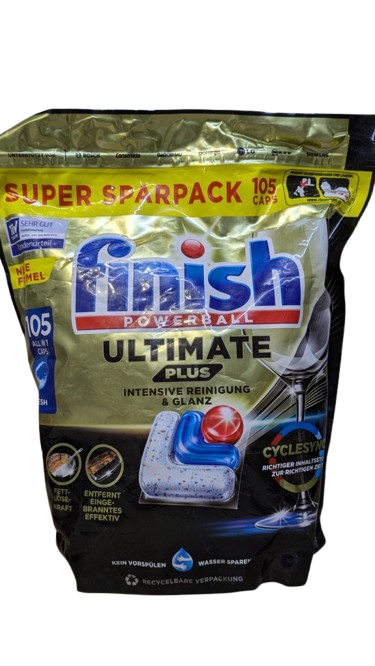 Капсули для посудомийної машини Finish Ultimate plus 105 шт