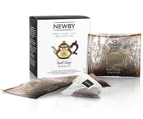 Зображення Чорний чай Newby Ерл Грей в пірамідках 15 шт (600060A)