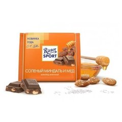 Картинка Молочный шоколад Ritter Sport Солёный миндаль и мёд 100 г