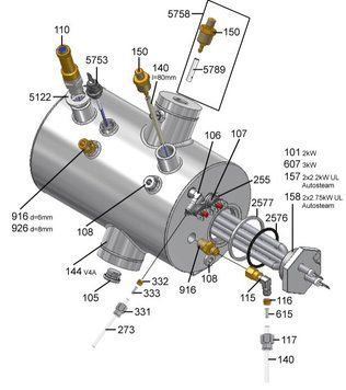 Картинка 1T313004 Аварийный клапан SVWC-M 8-2.5 bar (560.0005.520)