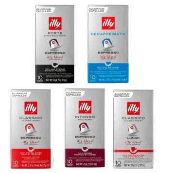 Картинка Набор кофе в капсулах 5 видов ILLY Nespresso Гурман 50 шт
