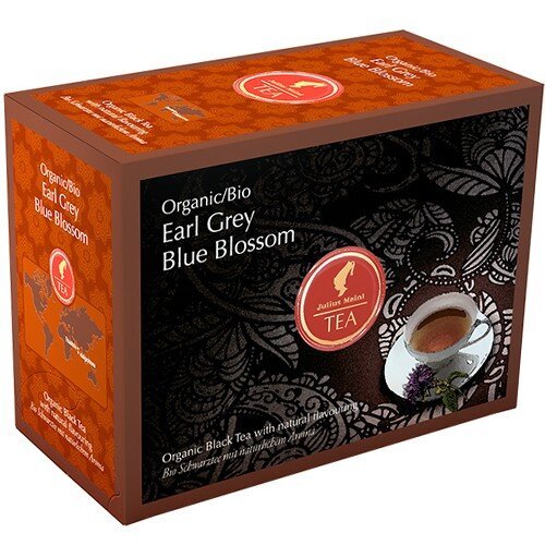 Картинка Органический черный чай Julius Meinl Bio Эрл грей голубой цветок 20х3 г