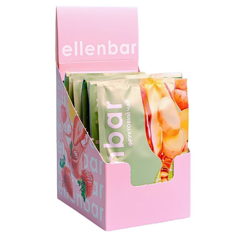 Картинка Чай концентрат Ellenbar Имбирь-лайм-мед саше 50 г