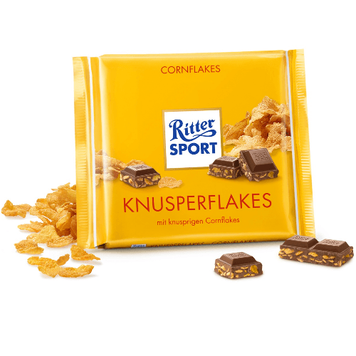 Картинка Молочный шоколад Ritter Sport Кукурузные хлопья 100 г