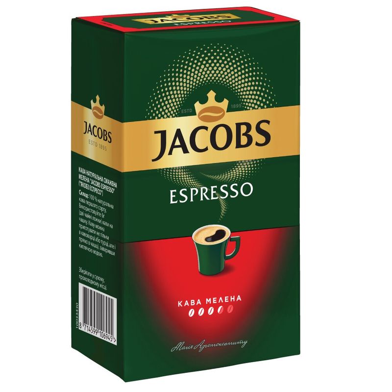 Картинка Кофе молотый Jacobs Monarch Espresso 230г