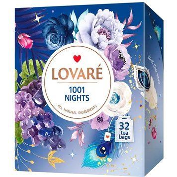 Зображення Чай Lovare 1001 ніч 32 пакетика