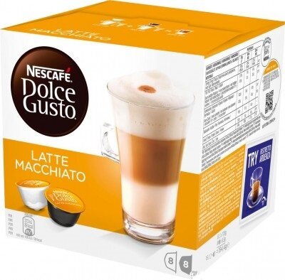 Картинка Кофе в капсулах Nescafe Dolce Gusto Latte Macchiato 16 шт