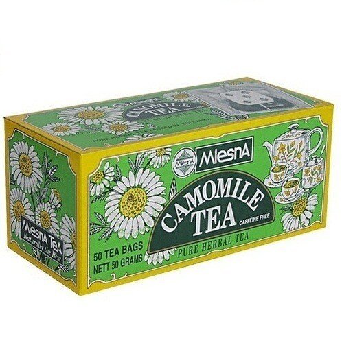 Картинка Травяной чай с ромашкой в пакетиках Млесна картонная коробка 50 г