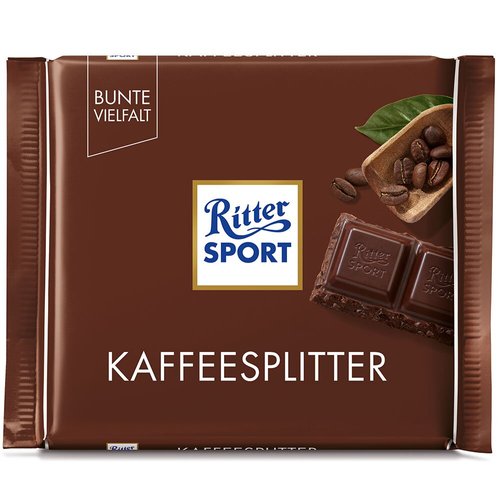 Картинка Черный шоколад Ritter Sport Кофе 100 г