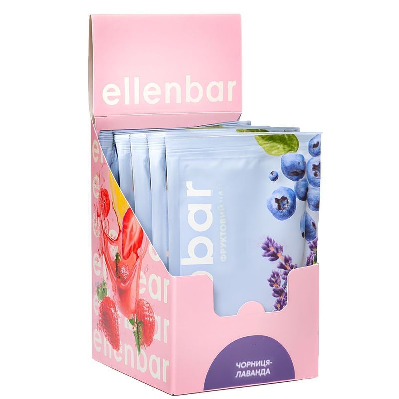 Картинка Чай концентрат Ellenbar Черника-лаванда саше 50 г