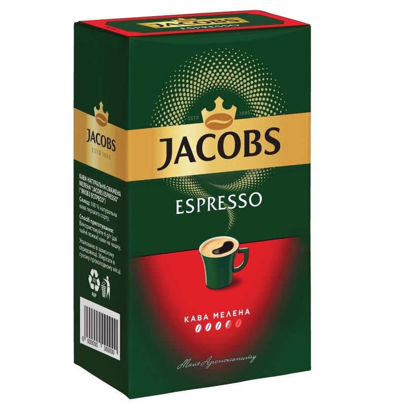 Картинка Кофе молотый Jacobs Monarch Espresso 450 г