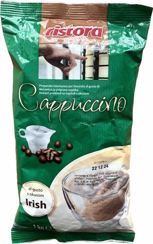 Картинка Растворимый капучино Ristora Irish Cream 1 кг