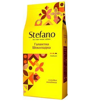 Картинка Кофе в зернах STEFANO Галантный Шоколадный с ароматом шоколадного трюфеля 900 г
