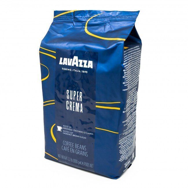 Зображення Кава в зернах Lavazza Super Crema, оригінал, 1 кг (ящик 6кг)