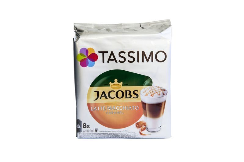 Зображення Кава в капсулах Jacobs Tassimo Latte Macchiato Caramel 8шт (ящик 5шт)