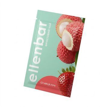 Картинка Чай концентрат Ellenbar Земляника-личи саше 50 г