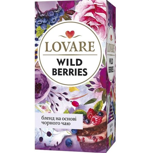 Картинка Чай черный Lovare Travel Wild Berry 24 шт