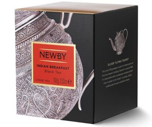 Зображення Чорний чай Newby Індійський сніданок 100 г картон (220040)