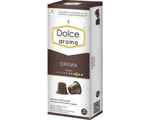 Картинка Кофе в капсулах Dolce Aroma Crema 100% арабика 10 шт