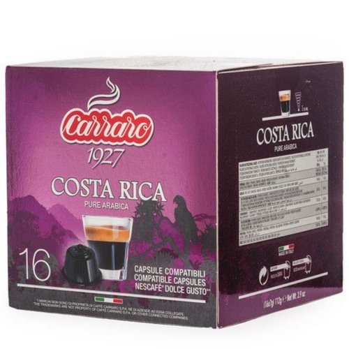 Картинка Кофе в капсулах Dolce Gusto Carraro Costa Rica 16шт