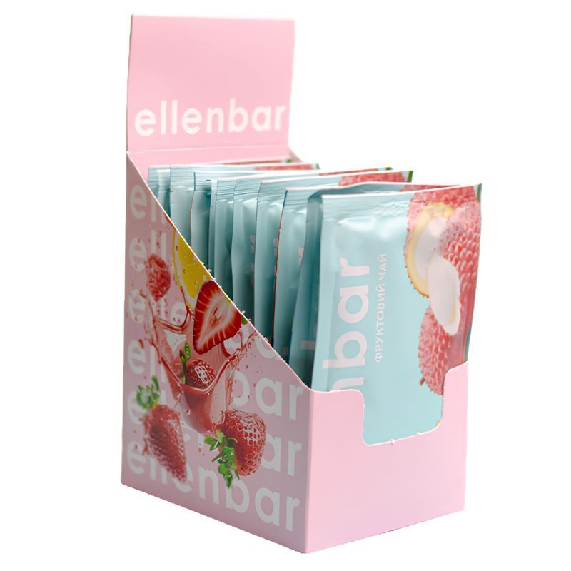 Картинка Чай концентрат Ellenbar Земляника-личи саше 50 г
