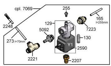 Картинка BK301336 Ремкомплект кофейного клапана 3 / 2-1.6 (560.0008.479)