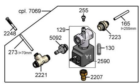 Зображення BK301336 Ремкомплект кавового клапана 3/2-1.6 (560.0008.479)