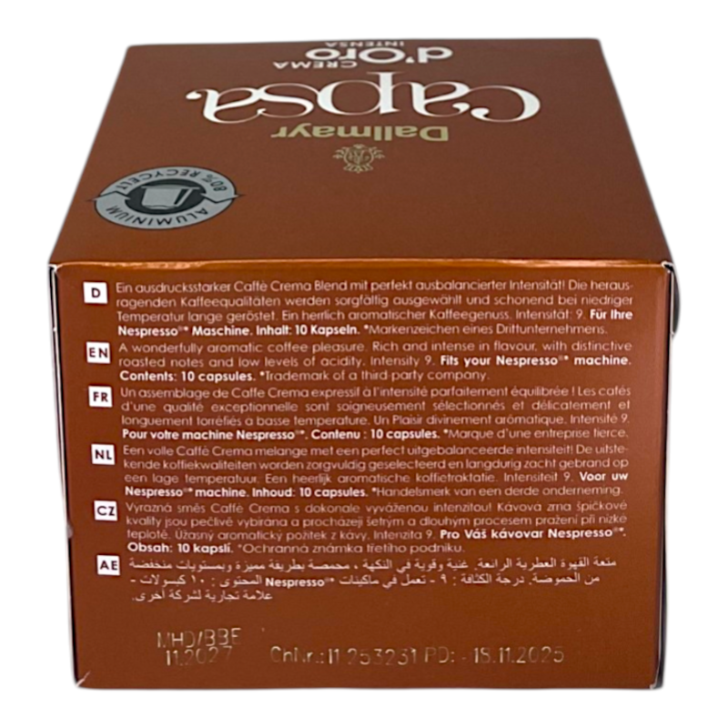 Картинка Кофе в капсулах Dallmayr Crema d'Oro Intensa 10 шт, 56 г