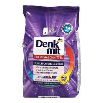 Порошок для цветных вещей DenkMit Colorwaschmittel 20 стирок, 1,35 кг