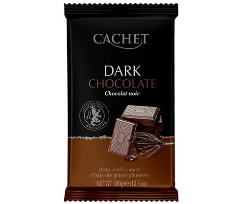 Картинка Черный шоколад Cachet Dark 53% 300 г
