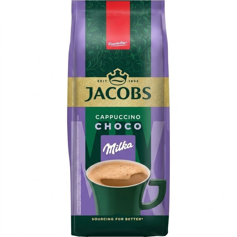 Картинка Кофейный напиток Jacobs 3в1 Капучино с какао, оригинал, 500 г