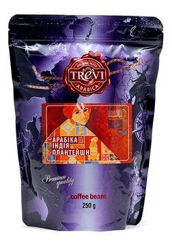 Картинка Кофе в зёрнах Trevi Арабика Индия Плантейшн 250 г