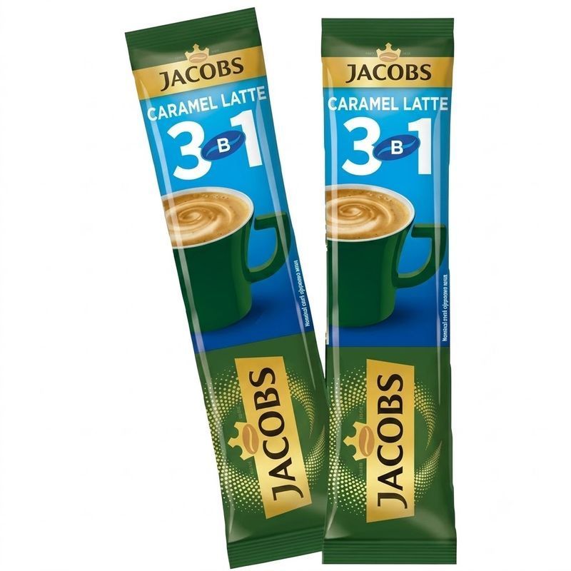 Зображення Кавовий напій Jacobs 3в1 Caramel Latte, оригінал, 56х12,3 г 688,8 г