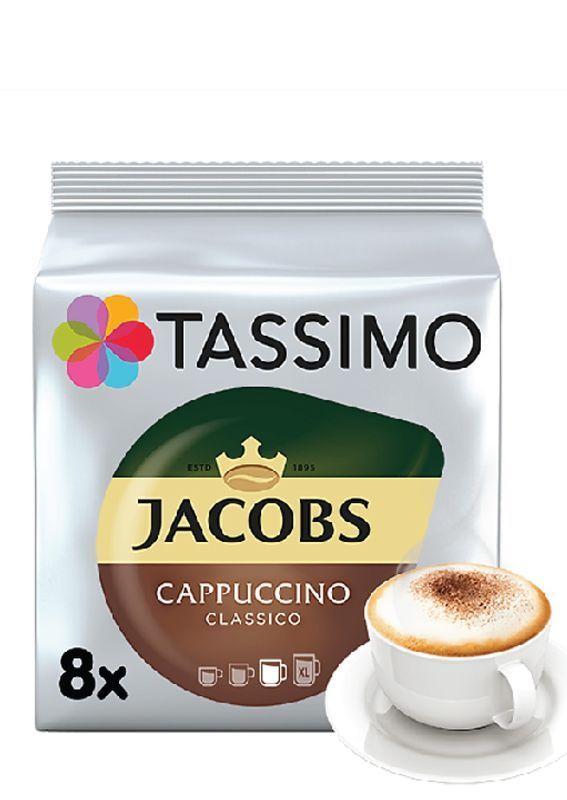 Зображення Кава в капсулах Jacobs Tassimo Monarch Capucino Classico 8шт (ящик 5шт)