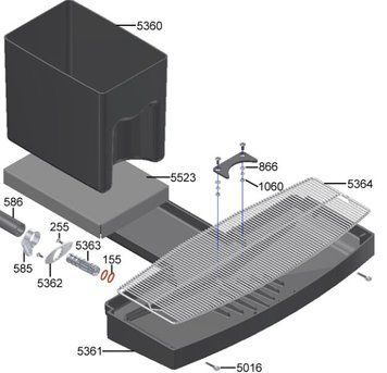 Зображення 1Y320138 Нижня панель кавомашини Sinfonia (метал) (560.0005.631)