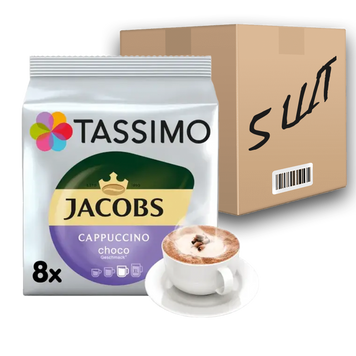 Картинка Кофе в капсулах Jacobs Tassimo Capucino Сhoco 8шт (ящик 5шт)