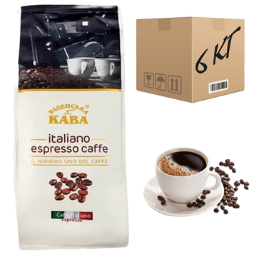 Зображення Кава "Віденська кава" Italiano Espresso Coffee 1 кг (ящик 6кг)