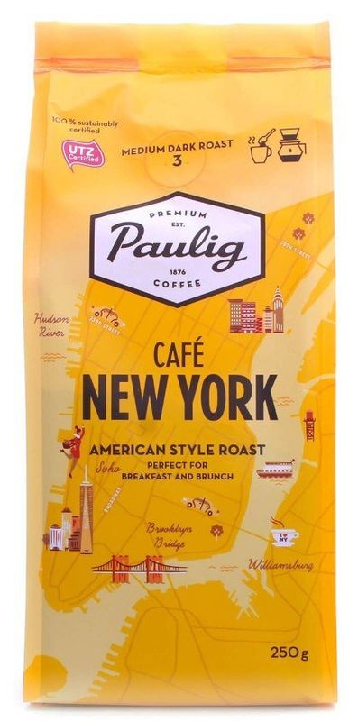 Картинка Кофе молотый Paulig Cafe New York 250 г