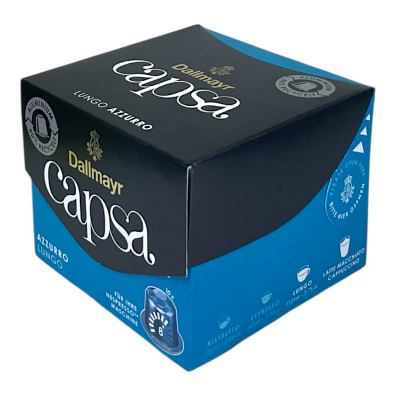 Картинка Кофе в капсулах Dallmayr Lungo Azzurro 10 шт, 56 г