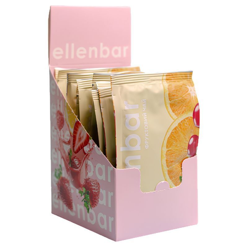 Картинка Чай концентрат Ellenbar Клюква-апельсин саше 50 г