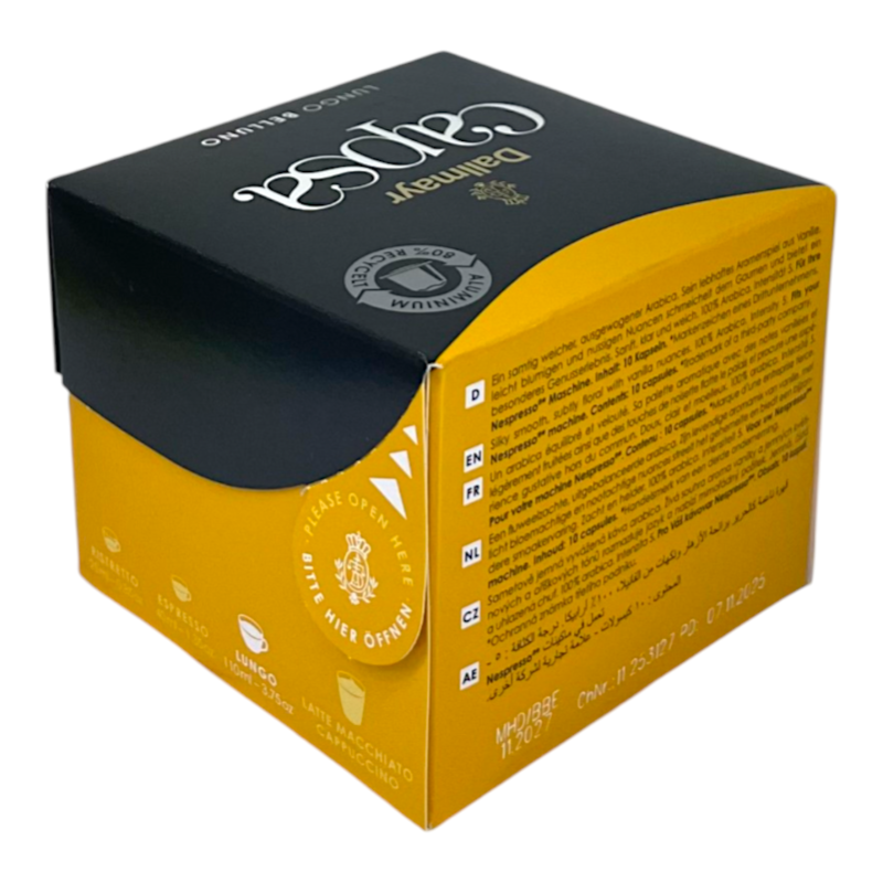 Картинка Кофе в капсулах Dallmayr Lungo Belluno 10 шт, 56 г