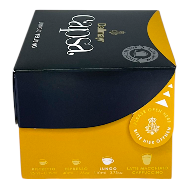 Картинка Кофе в капсулах Dallmayr Lungo Belluno 10 шт, 56 г