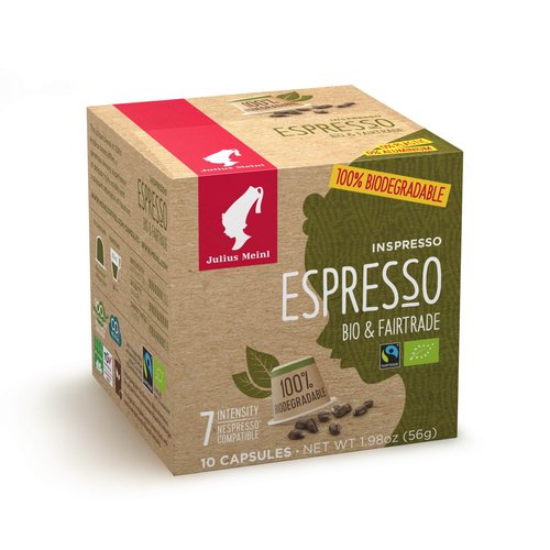 Картинка Кофе в капсулах Nespresso Julius Meinl Espresso Bio Fairtrade 10шт