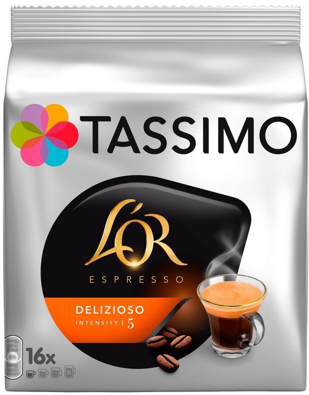 Картинка Кофе в капсулах L`or Tassimo delizioso 16 шт (ящик 5шт)