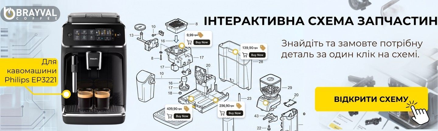 Схема підбору запчастин Philips EP3221