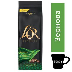 Картинка Кофе в зернах L’OR Espresso Бразилія 500 г