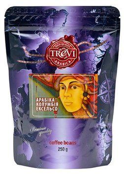 Картинка Кофе в зёрнах Trevi Арабика Колумбия Эксельсо 250 г