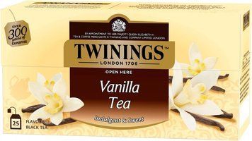 Зображення Чай Twinings чорний з ароматом ванілі 25 пакетиків