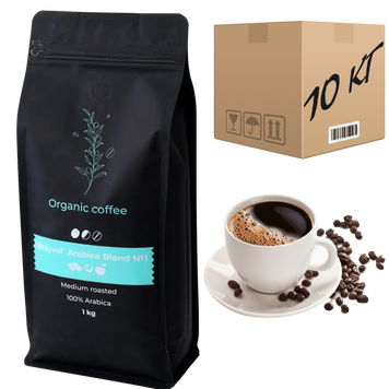 Картинка Кофе в зернах Brayval 100% Arabica blend №1, 1 кг (ящик 10 кг)